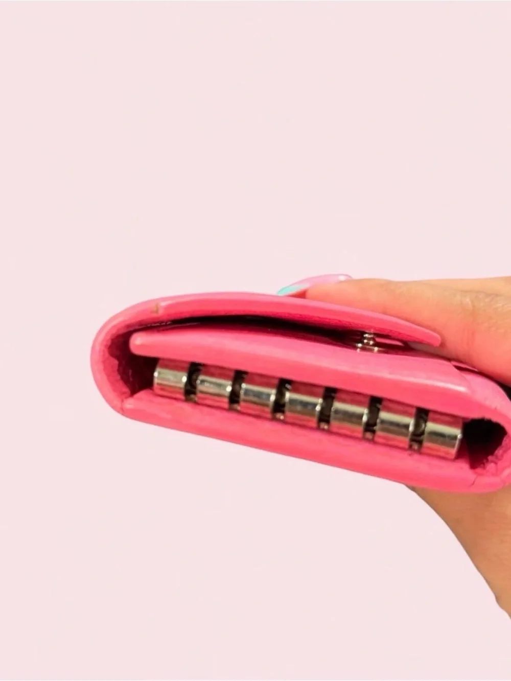 Balenciaga Pink Envelope Card Holder & Key ring wallet